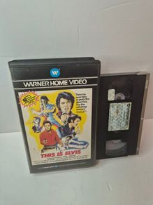 Vintage 1984 "This Is Elvis" VHS  Mold-Free  Original Warner Home Video Big Box (PAL)