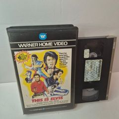 Vintage 1984 "This Is Elvis" VHS  Mold-Free  Original Warner Home Video Big Box (PAL)