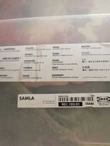 ikea samla storage box with lid