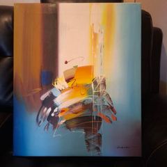 Stunning Abstract painting signed VanHuesen