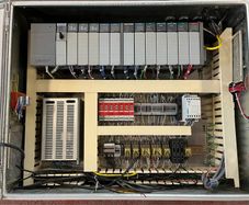 Allen Bradley PLC SLC500 cabinet and 3x Parker PDS15 motor drives