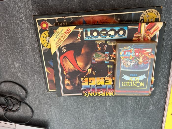 Commodore 64 (C64) Action Game Bundle - Daley Thompson Deluxe Box, Wonder Boy, 50-Game Pack