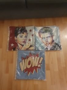 Cushion Covers x 3 .. Home Soft Furnishings Size: 17" x 17" .. Final Price Drop