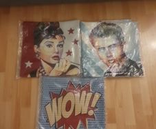 Cushion Covers x 3 .. Home Soft Furnishings Size: 17" x 17" .. Final Price Drop
