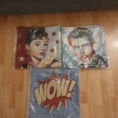 Cushion Covers x 3 .. Home Soft Furnishings Size: 17" x 17" .. Final Price Drop