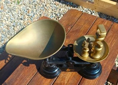 kitchen weighing scales cast iron