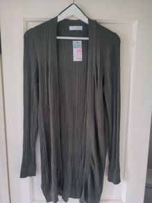 Ladies extra long cardigan