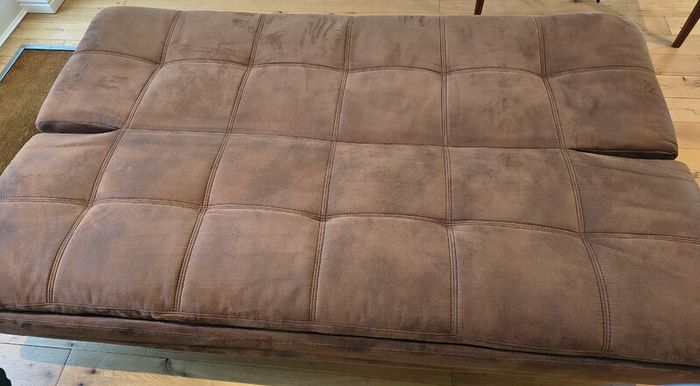 Brown clic-clac sofa bed
