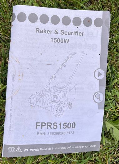 Screwfix electric Scarifier hardly used