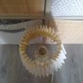 cream vintage look table lamp Image 4
