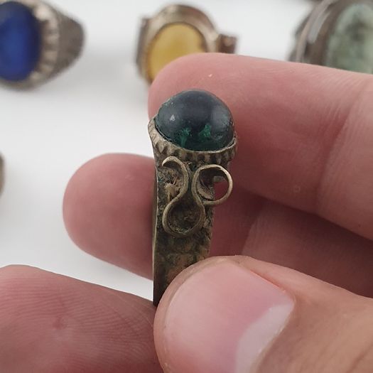 Old World Jewellery Collection 15 Mixed Brass Statement Rings