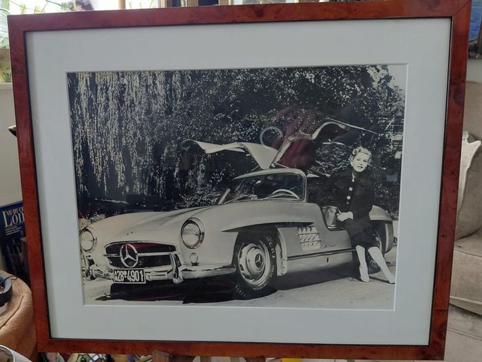 Zsa Zsa Gabor vintage framed original photo 53cm x 43cm