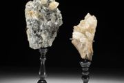 Pair Of Pyrite &amp; Quartz Crystal Cluster - Mineral Form