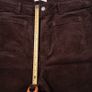 Marks & Spencer Dark Chocolate Brown Corduroy Front Pocket Flared Leg Trousers 20UK/48EU Image 9