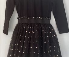 Seed Heritage Black with gold stars tutu dress Sz 1-2 EUC