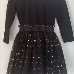 Seed Heritage Black with gold stars tutu dress Sz 1-2 EUC