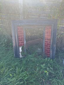 cast iron fire place