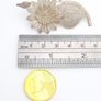 Vintage 925 Sterling Silver Filigree Flower Brooch Image 8