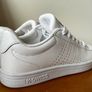 K-Swiss White Leather Court Shoes Image 3