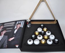 Jack & Jones - Christmas baubles / pool balls with wooden triangle - Set - Plastic