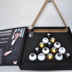 Jack & Jones - Christmas baubles / pool balls with wooden triangle - Set - Plastic