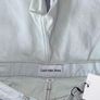 Calvin Klein Jeans W29 Pale Bluish Mint Distressed Mid Length Mom Shorts BNWT Image 3