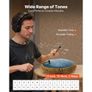 Steel Tongue Drum, 33cm 15 Notes Rain Drum for Outside Garden, C Major Musical Drums with Music Book & Mallets Image 3