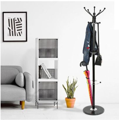 BRAND NEW Height 170 cm Tree Style Coat Rack Hook Clothes Hanger Tree Shaped Metal Steel Tube Coat Hang