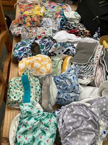 Cloth nappies and inserts bundle . Clean and ready to go.