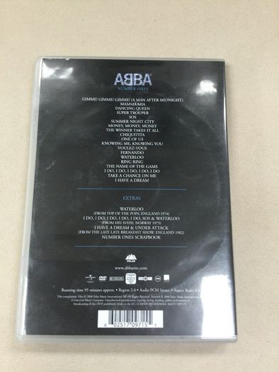 ABBA number ones rare dvd set hits bonus videos