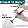 200C Motorized Soldering Iron Tips Cleaner with Infra-red Sensor, 4 Brass Wool Brushes, 12V Power Adapter, and Pry Bar - Compact Soldering Iron Tips Brass Cleaner(UK Plug) Image 3