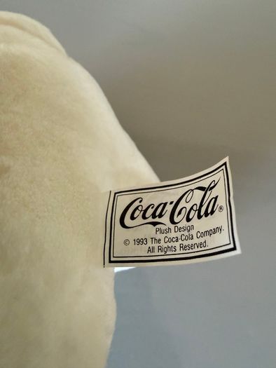 1993 vintage Coca-Cola polar bear soft toy
