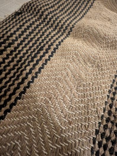 Large natural jute rug