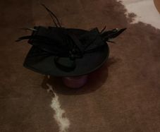 hair piece black / new fascinator