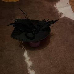 hair piece black / new fascinator
