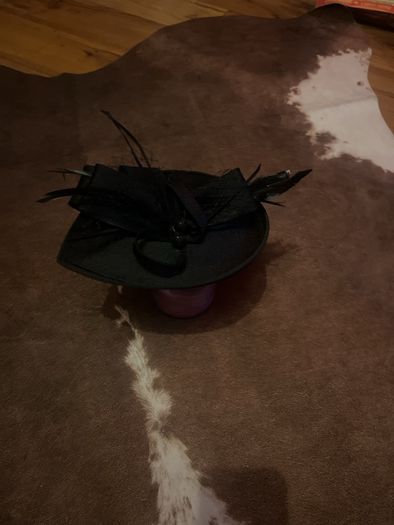hair piece black / new fascinator