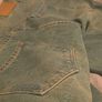 Stonewashed-Coloured (greenish-blue) BoohooManJorts Image 9