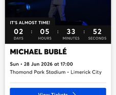 Micheal Buble Limerick X 4