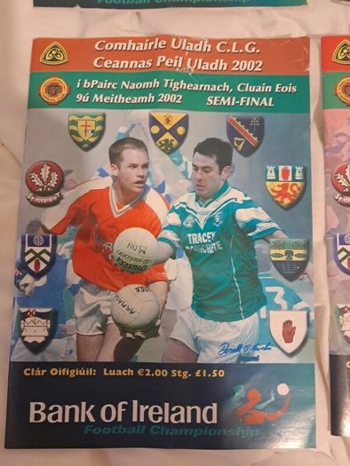 2002 Ulster GAA Football Programme Bundle