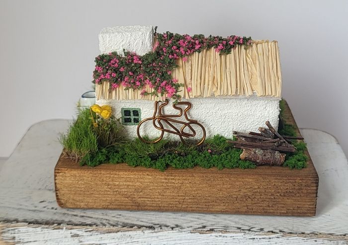 Handcrafted tiny wooden cottage!