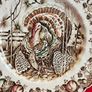 Vintage Johnson Bros HIS MAJESTY Turkey Dinner Plate Image 5