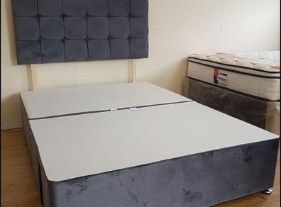New King Size Divan Beds. New Tufted Memory Foam Mattresses And  Optional Drawers Available
