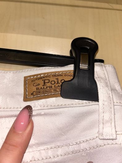 Polo Ralph Lauren White Printed Jeans