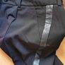 BNWT - Diesel Side-stripe pleat-front Black trouser Image 6