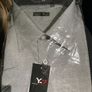 Y7 mens grey short sleeved shirt size 17 new Image 2
