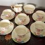 Vintage Myott Son & Co Hand Painted Art Deco Tea Set Image 2