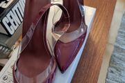 Ladies sling back kitten heels shoes