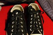 Black Leather Converse Chuck Taylor High-Tops Size EU 39 / US 8 / UK 6