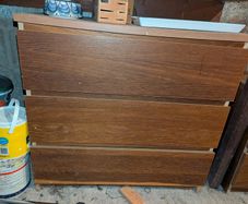 Chest of drawers and bedside locker