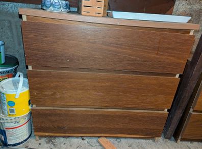 Chest of drawers and bedside locker